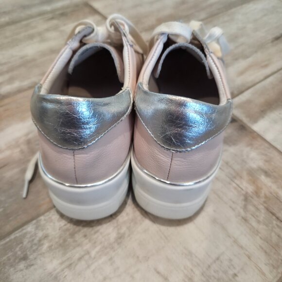 Bonavi Pink/Silver Lace-Up Shoes, Womans Size 36 - Picture 3 of 7